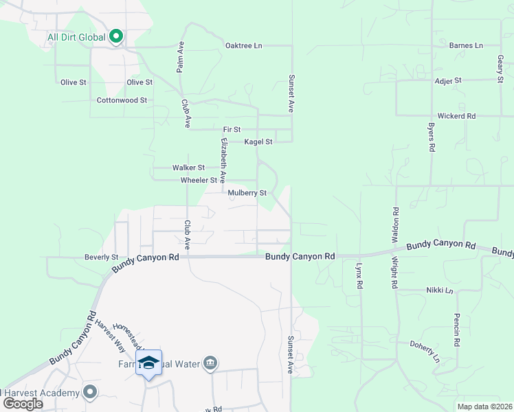 map of restaurants, bars, coffee shops, grocery stores, and more near 32788 Edwards Road in Menifee