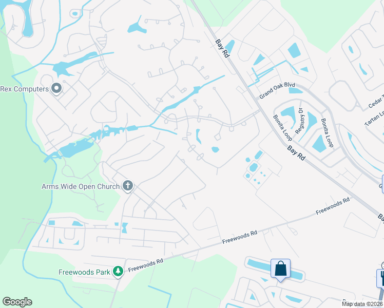 map of restaurants, bars, coffee shops, grocery stores, and more near 6573 Cardinal Crescent in Myrtle Beach