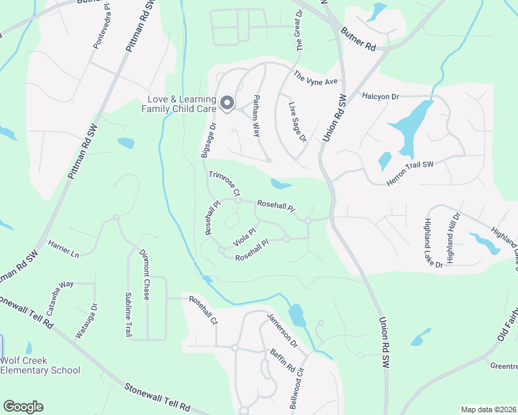 map of restaurants, bars, coffee shops, grocery stores, and more near 5486 Rosehall Place in Atlanta