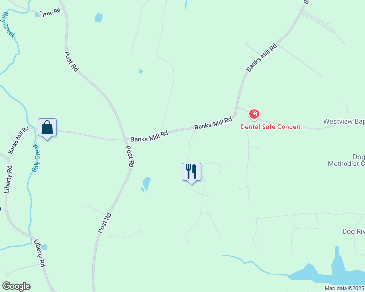 map of restaurants, bars, coffee shops, grocery stores, and more near 5915 Windsor Creek Drive in Douglasville