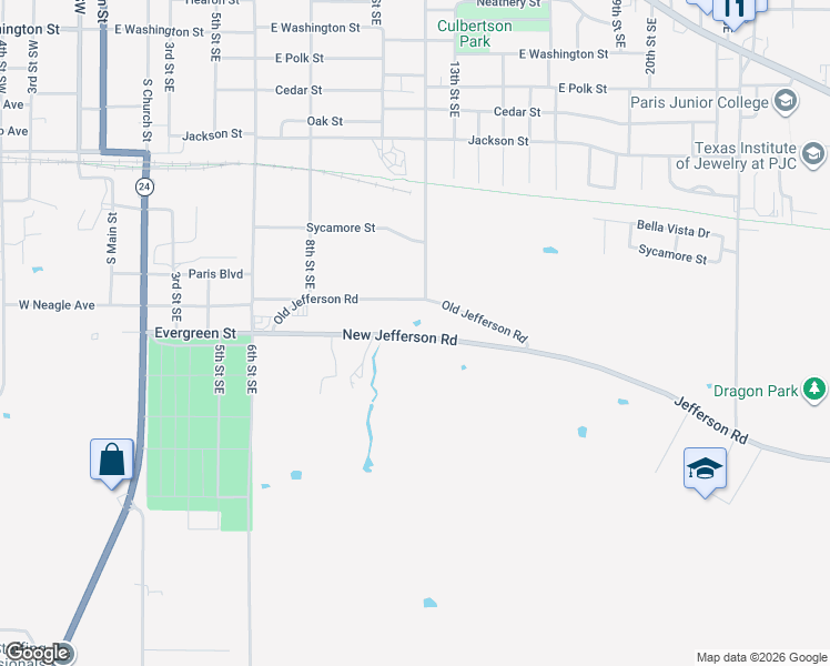 map of restaurants, bars, coffee shops, grocery stores, and more near 975 New Jefferson Rd in Paris