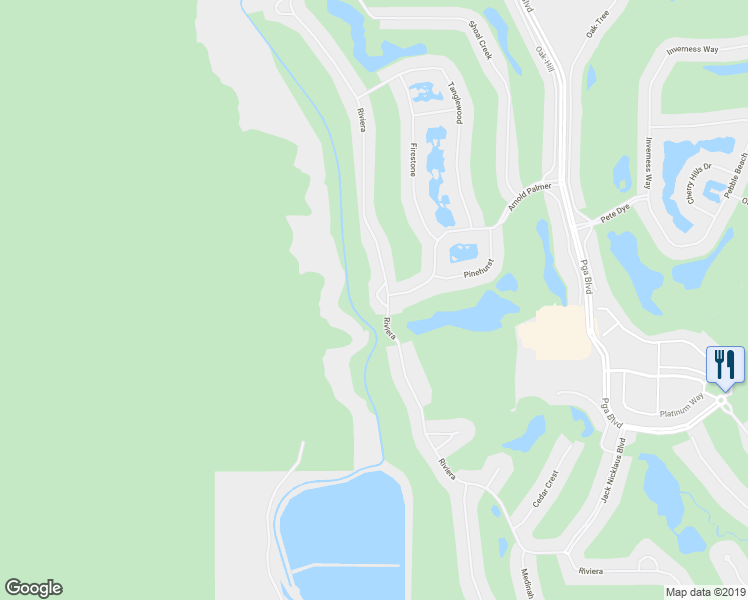 map of restaurants, bars, coffee shops, grocery stores, and more near 55885 Congressional in La Quinta