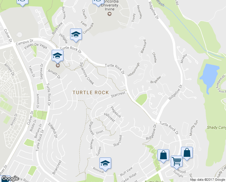 map of restaurants, bars, coffee shops, grocery stores, and more near 15 Stillwater in Irvine