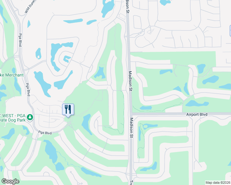 map of restaurants, bars, coffee shops, grocery stores, and more near 55610 Brae Burn in La Quinta