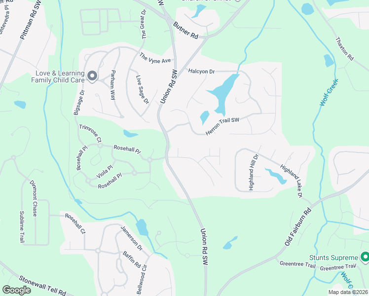 map of restaurants, bars, coffee shops, grocery stores, and more near 150 Olivia Run in Atlanta