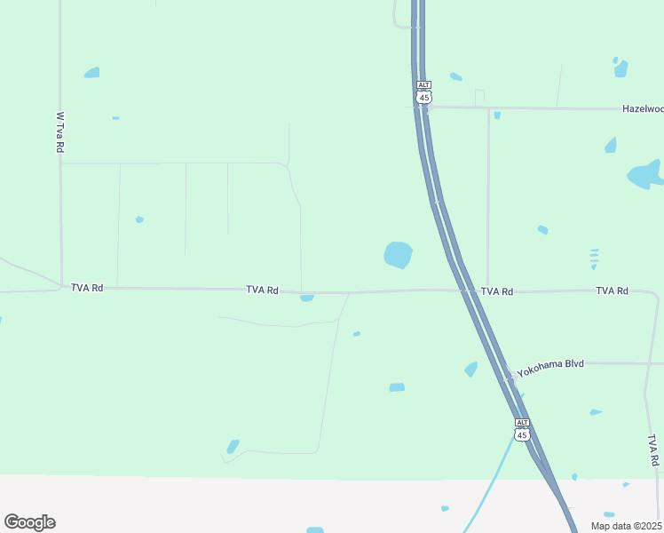 map of restaurants, bars, coffee shops, grocery stores, and more near 4350 TVA Road in West Point