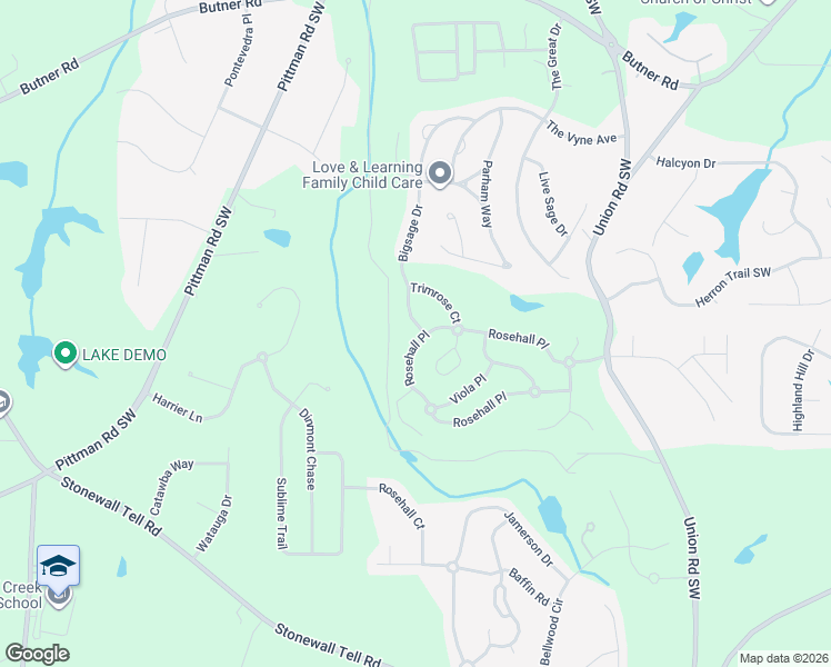 map of restaurants, bars, coffee shops, grocery stores, and more near 4165 Bigsage Drive in Atlanta