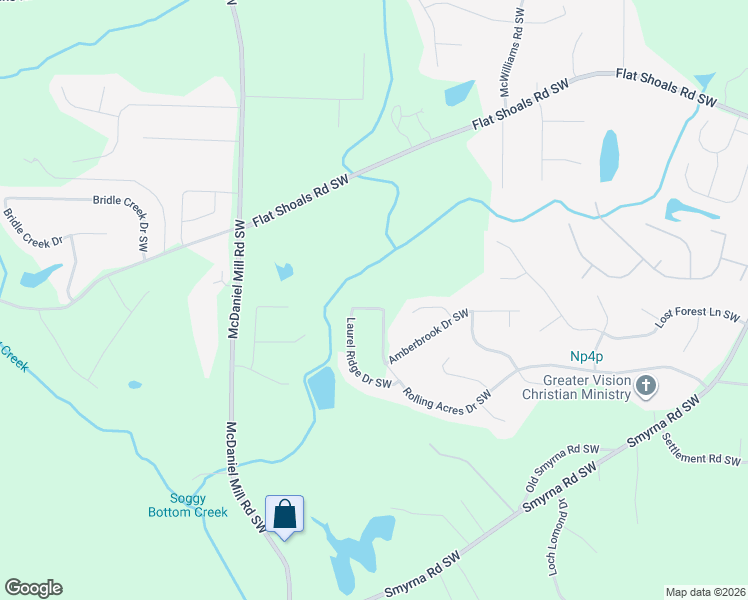 map of restaurants, bars, coffee shops, grocery stores, and more near 2467 Laurel Ridge Place Southwest in Conyers