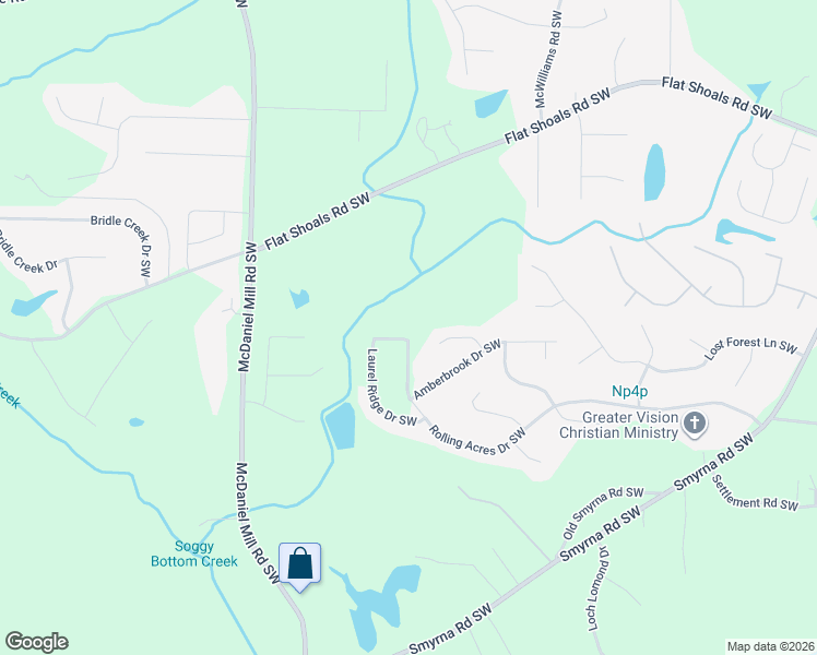 map of restaurants, bars, coffee shops, grocery stores, and more near 2467 Laurel Ridge Place Southwest in Conyers