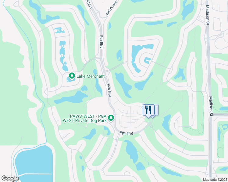 map of restaurants, bars, coffee shops, grocery stores, and more near 55764 Oaktree in La Quinta