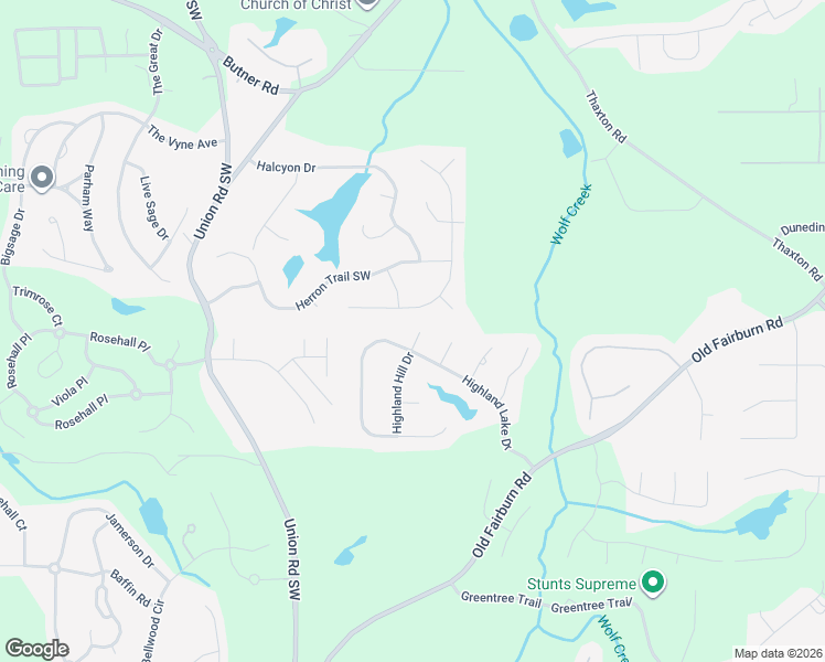 map of restaurants, bars, coffee shops, grocery stores, and more near 915 Highland Lake Drive in Atlanta