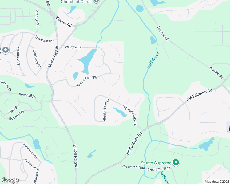 map of restaurants, bars, coffee shops, grocery stores, and more near 915 Highland Lake Drive in Atlanta