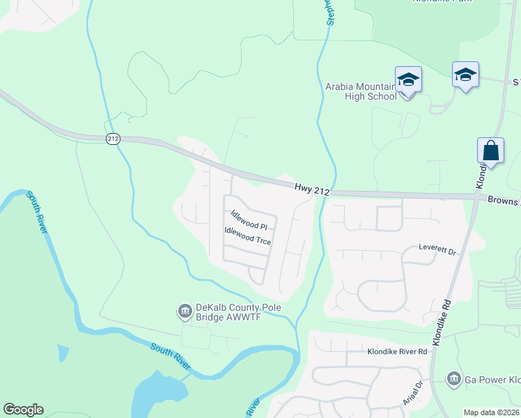 map of restaurants, bars, coffee shops, grocery stores, and more near in Lithonia