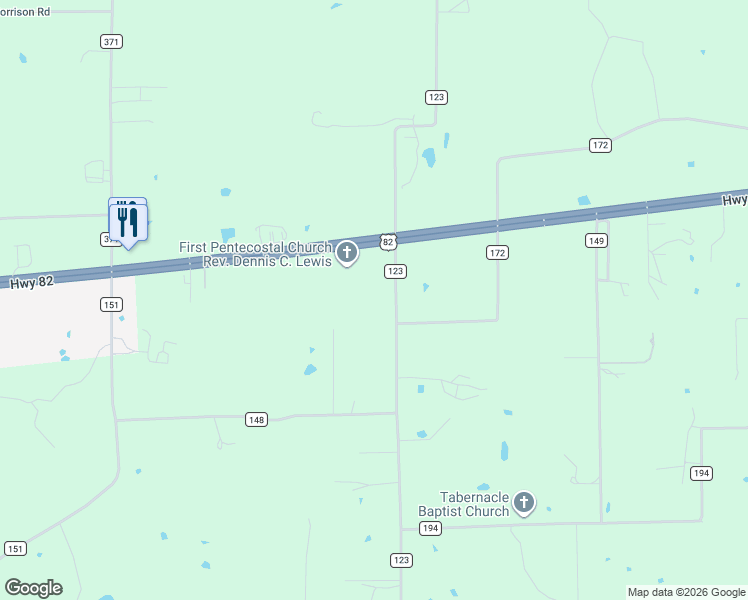 map of restaurants, bars, coffee shops, grocery stores, and more near 1767 County Road 123 in Gainesville