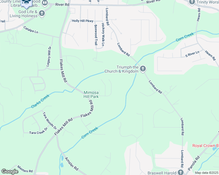 map of restaurants, bars, coffee shops, grocery stores, and more near 4024 Lucas Lane in Ellenwood