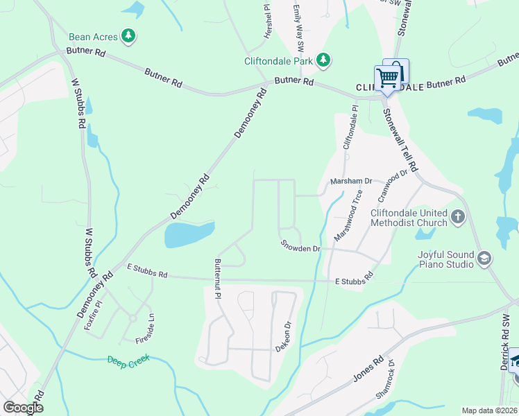 map of restaurants, bars, coffee shops, grocery stores, and more near 4107 Butternut Place in Atlanta