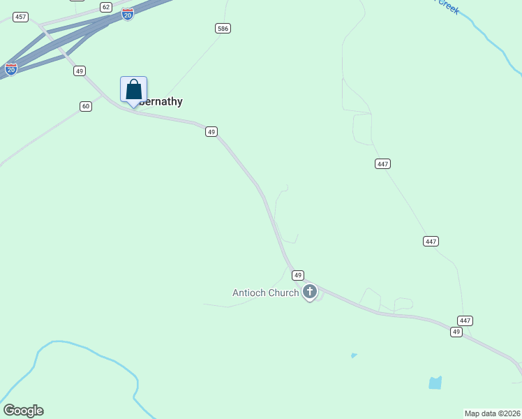 map of restaurants, bars, coffee shops, grocery stores, and more near 13005 County Road 49 in Heflin
