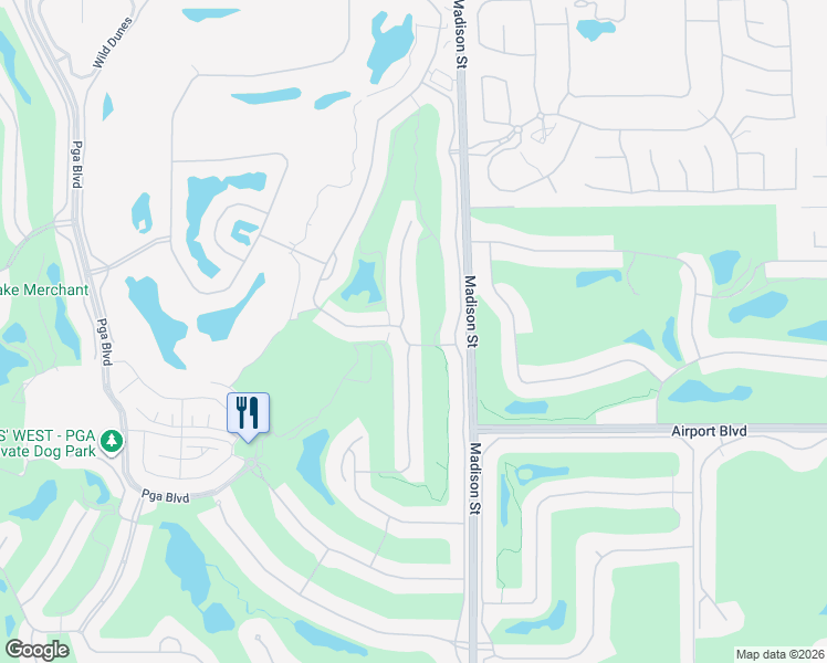 map of restaurants, bars, coffee shops, grocery stores, and more near 55566 Southern Hill in La Quinta
