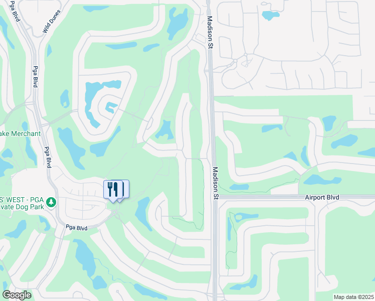 map of restaurants, bars, coffee shops, grocery stores, and more near 55566 Southern Hill in La Quinta