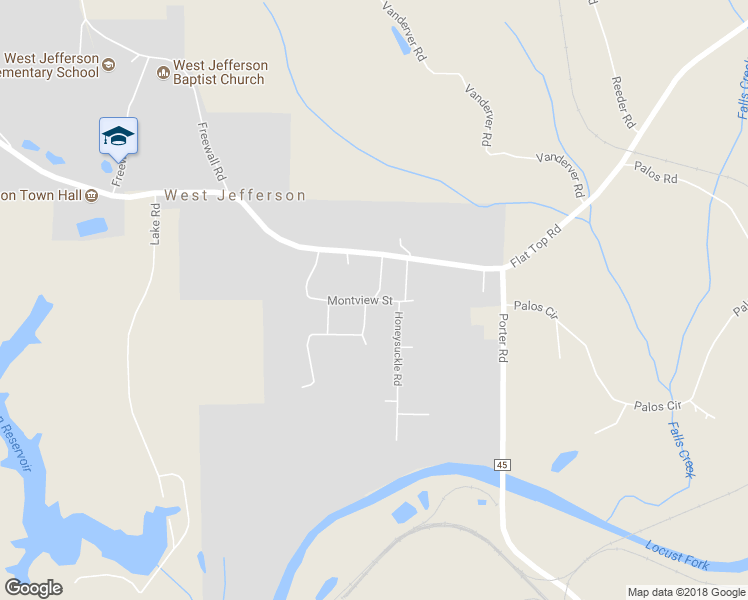 map of restaurants, bars, coffee shops, grocery stores, and more near 4801 Montview Avenue East in West Jefferson