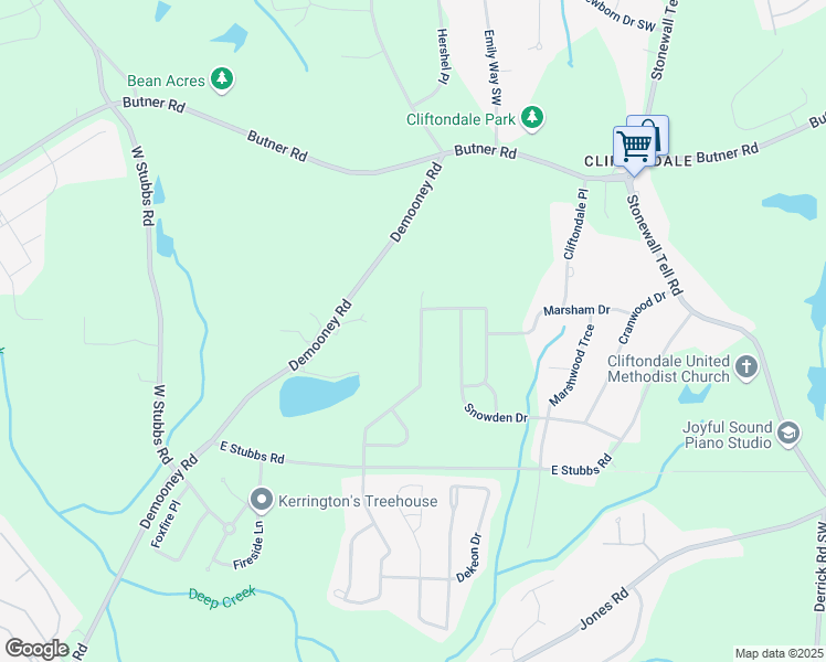 map of restaurants, bars, coffee shops, grocery stores, and more near 4071 Butternut Place in Atlanta