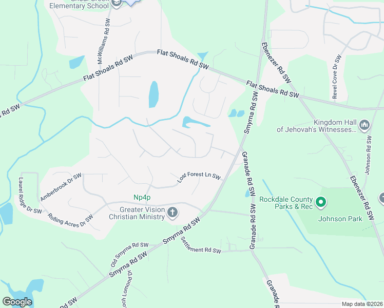 map of restaurants, bars, coffee shops, grocery stores, and more near 1909 Buford Court in Conyers