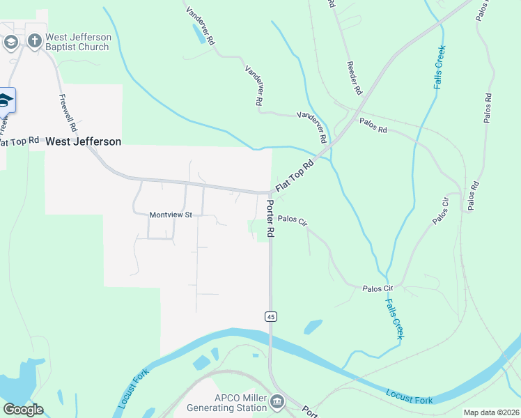 map of restaurants, bars, coffee shops, grocery stores, and more near 6491 West Jefferson Road in West Jefferson