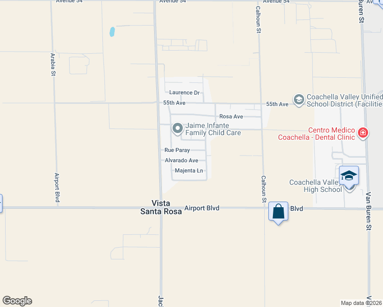 map of restaurants, bars, coffee shops, grocery stores, and more near 83175 Rue Paray in Thermal