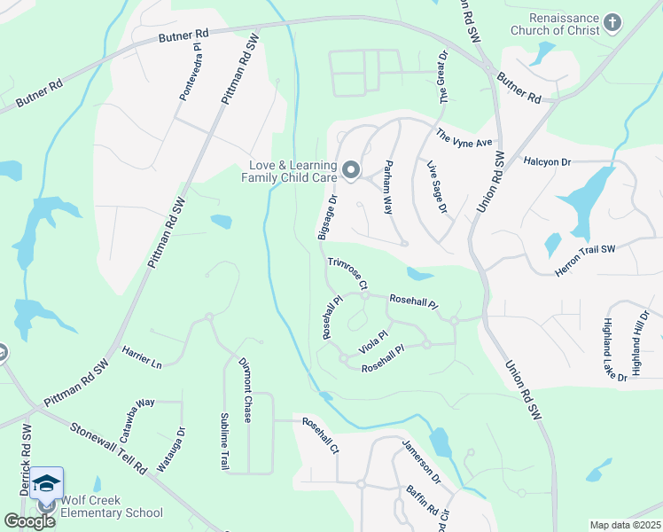 map of restaurants, bars, coffee shops, grocery stores, and more near 4135 Big Sage Drive in Atlanta