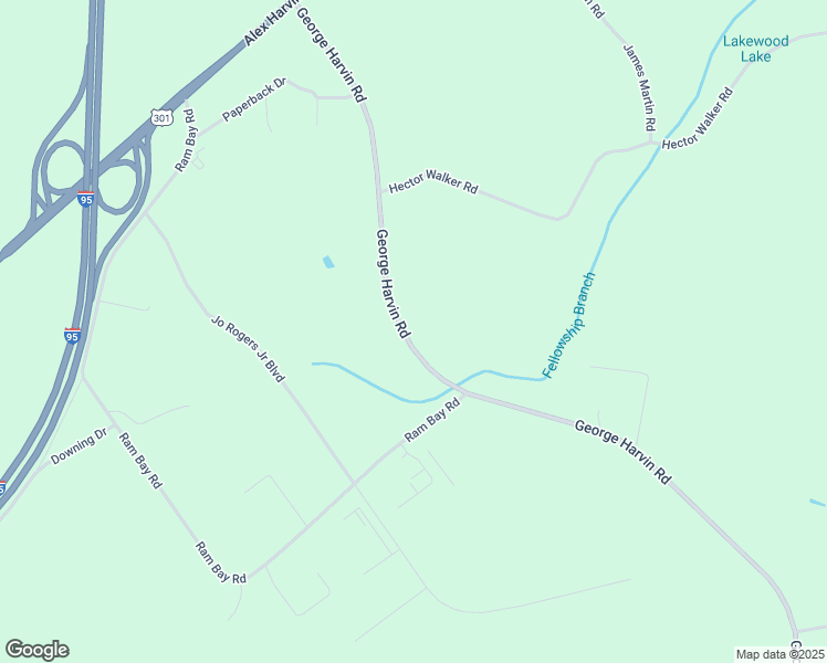 map of restaurants, bars, coffee shops, grocery stores, and more near 1799 George Harvin Road in Manning