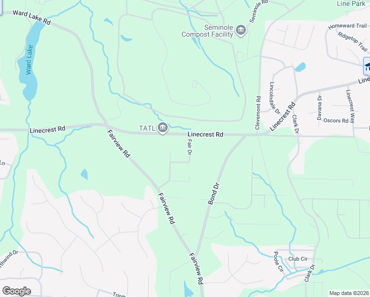 map of restaurants, bars, coffee shops, grocery stores, and more near 250 Fairview Point in Ellenwood