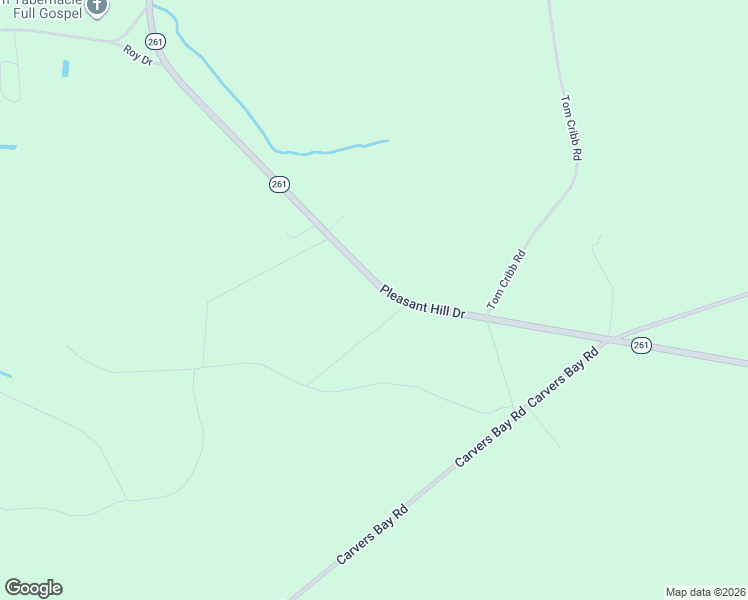 map of restaurants, bars, coffee shops, grocery stores, and more near 6786 South Carolina 261 in Hemingway