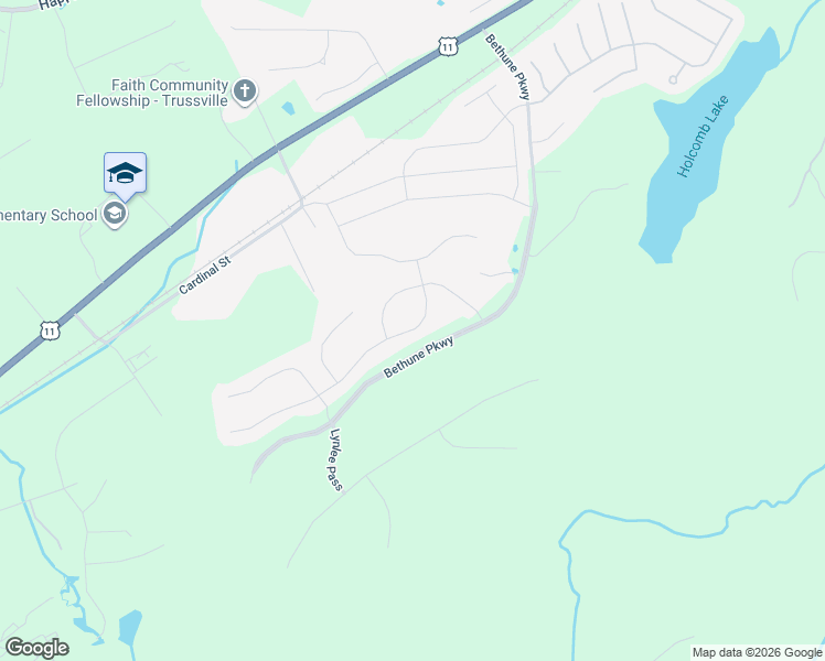 map of restaurants, bars, coffee shops, grocery stores, and more near 7879 Raleigh Drive in Trussville