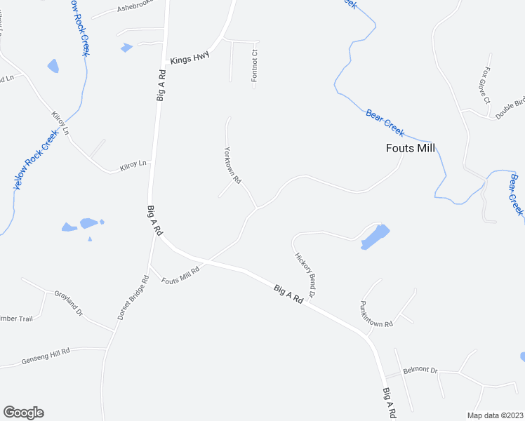 map of restaurants, bars, coffee shops, grocery stores, and more near 6445 Fouts Mill Road in Douglasville