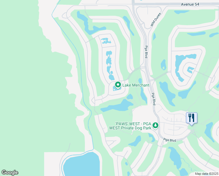 map of restaurants, bars, coffee shops, grocery stores, and more near 79776 Arnold Palmer in La Quinta