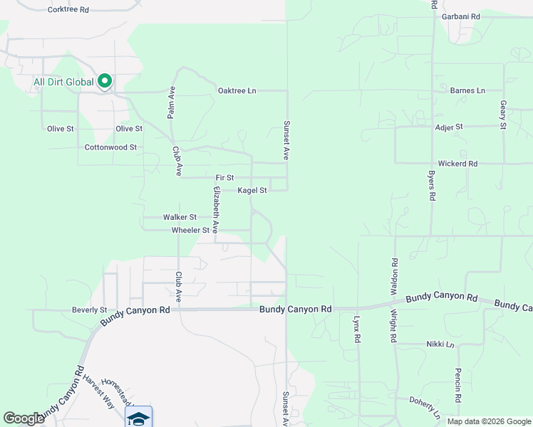 map of restaurants, bars, coffee shops, grocery stores, and more near in Wildomar