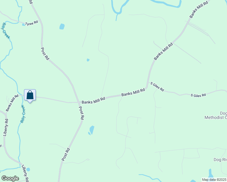 map of restaurants, bars, coffee shops, grocery stores, and more near 8394 Banks Mill Road in Douglasville