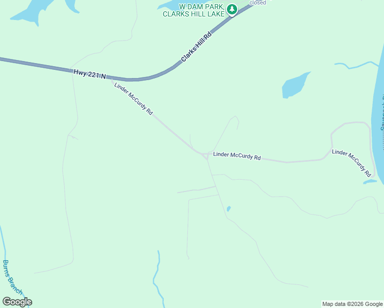 map of restaurants, bars, coffee shops, grocery stores, and more near 5293-5327 Linder McCurdy Road in Appling