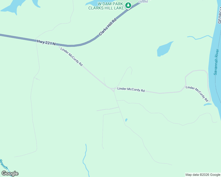 map of restaurants, bars, coffee shops, grocery stores, and more near 5293 Linder McCurdy Road in Appling