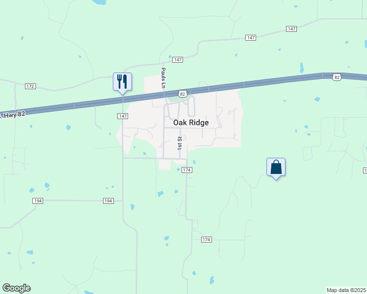 map of restaurants, bars, coffee shops, grocery stores, and more near 225 1st Street in Gainesville