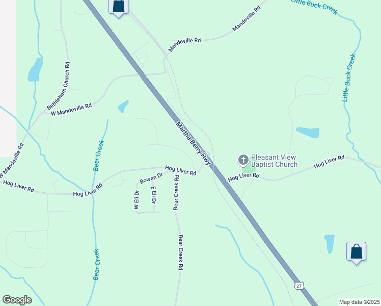 map of restaurants, bars, coffee shops, grocery stores, and more near 101 Bonnie Lynn Lane in Carrollton