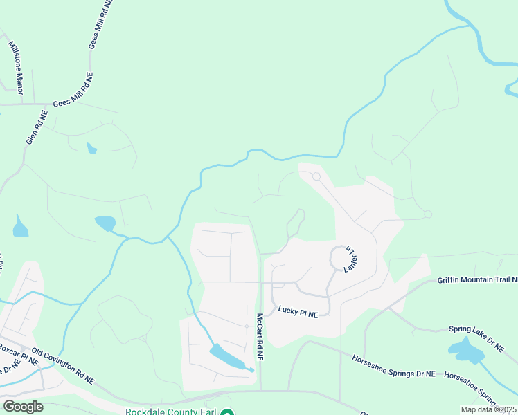 map of restaurants, bars, coffee shops, grocery stores, and more near 4214 Yorke Lane Northeast in Conyers