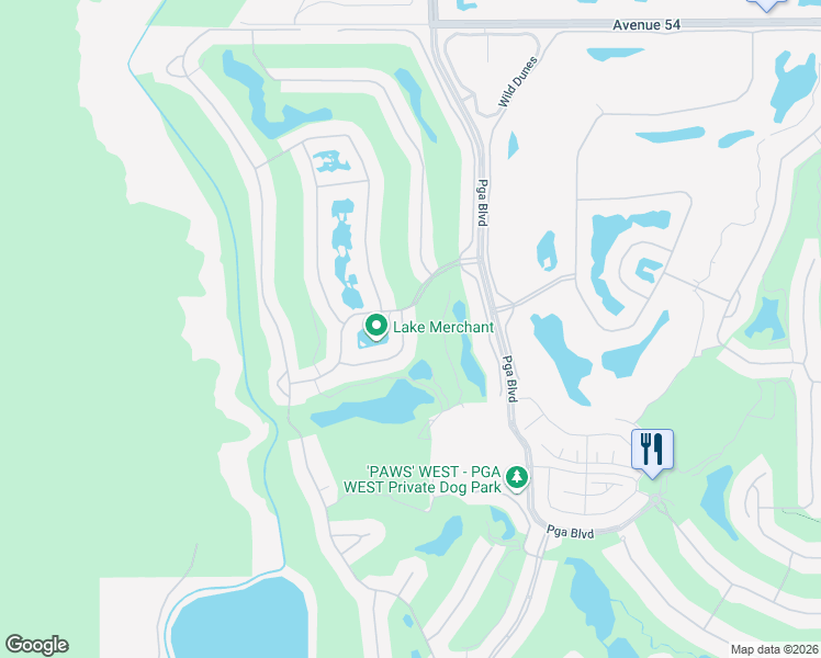map of restaurants, bars, coffee shops, grocery stores, and more near 55556 Pinehurst in La Quinta