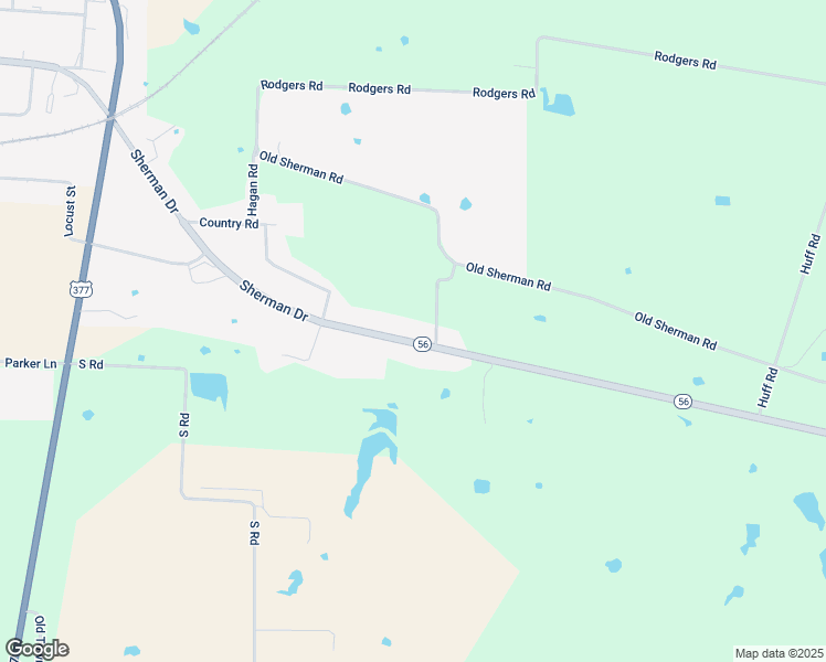 map of restaurants, bars, coffee shops, grocery stores, and more near 1509 Sherman Drive in Whitesboro