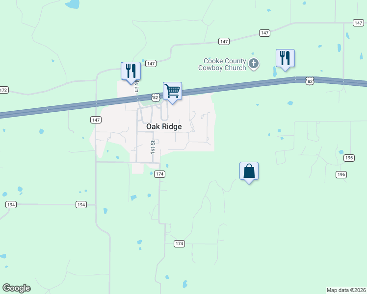 map of restaurants, bars, coffee shops, grocery stores, and more near 900 Ethan in Gainesville