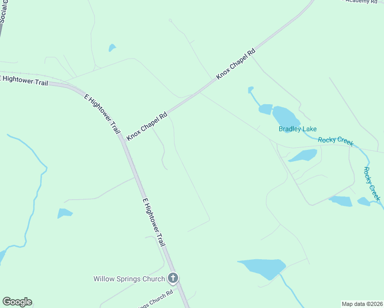 map of restaurants, bars, coffee shops, grocery stores, and more near 1534 Knox Chapel Road in Social Circle