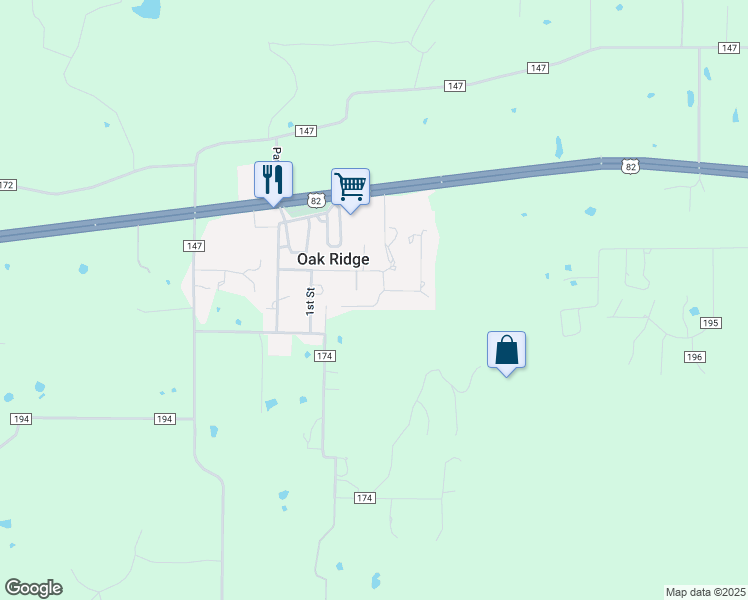 map of restaurants, bars, coffee shops, grocery stores, and more near 900 Ethan in Gainesville