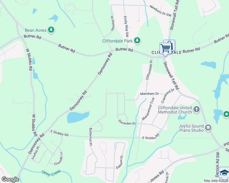 map of restaurants, bars, coffee shops, grocery stores, and more near 4003 Hammock Trace in Atlanta