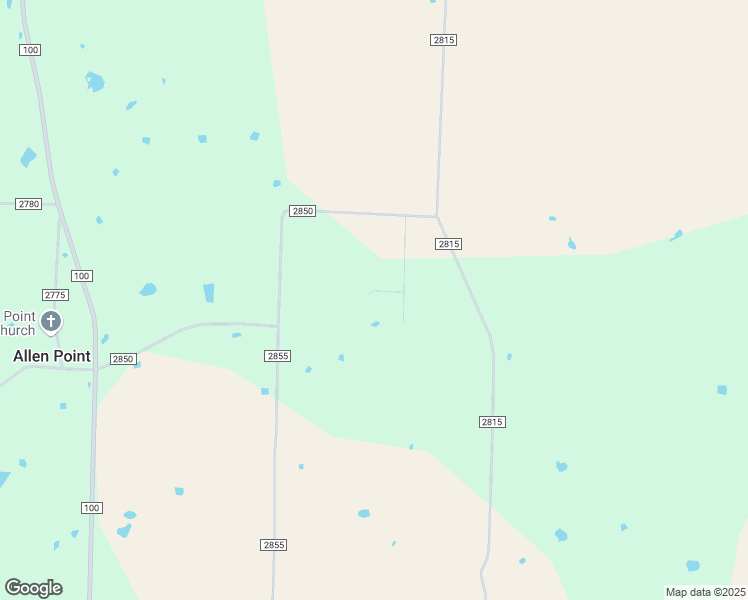 map of restaurants, bars, coffee shops, grocery stores, and more near 800 County Road 2850 in Honey Grove