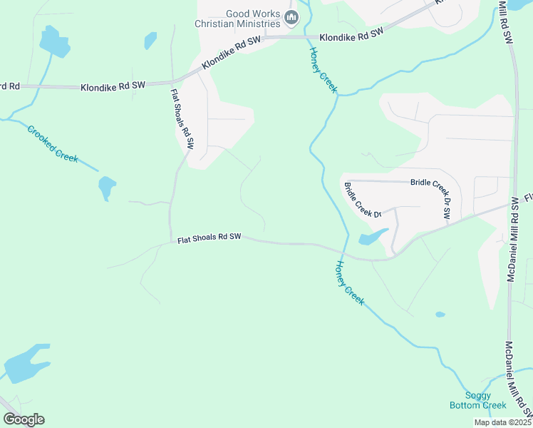 map of restaurants, bars, coffee shops, grocery stores, and more near 3317 Steeple Chase Southwest in Conyers